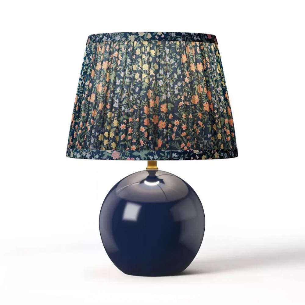 Rifle Paper Co. x Target Round Base Table Lamp with Mayfair Shade